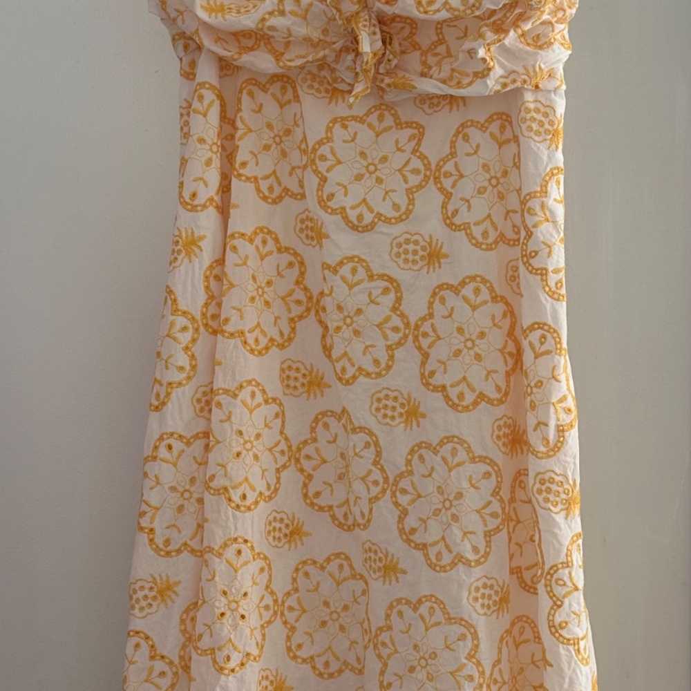 White & Yellow Dress